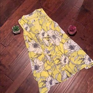 Yellow Floral Mini Dress size Small